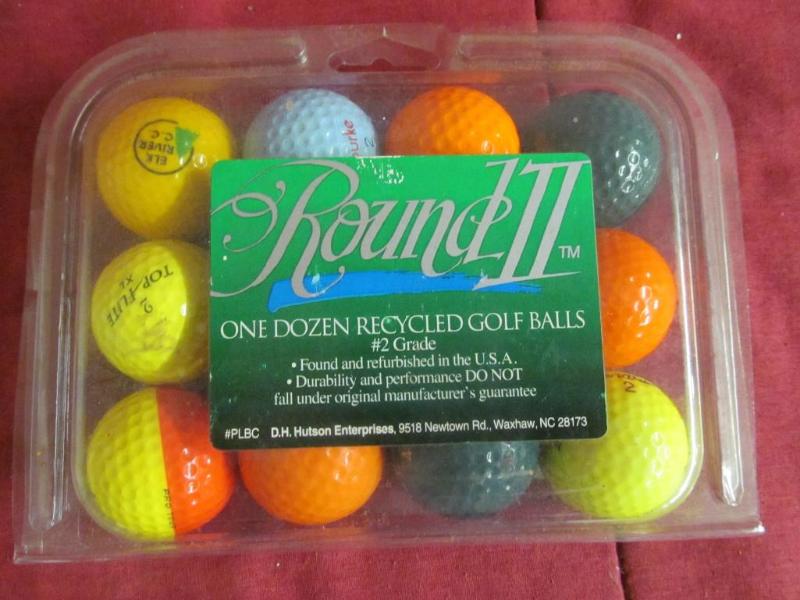 1 Dozen Colored Golf Balls...