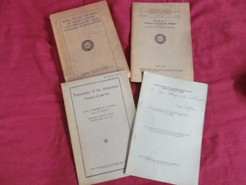 Old Iowa State College Vet Books, 1...