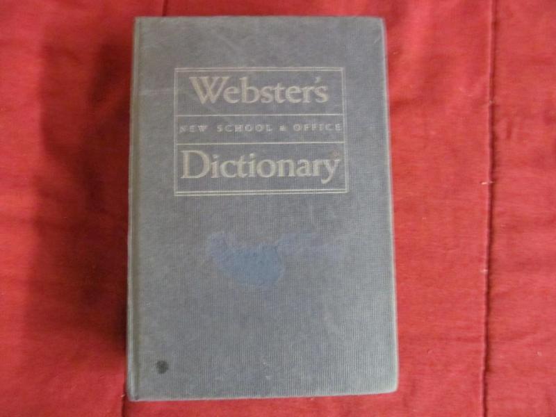 Websters Dictionary 1960...