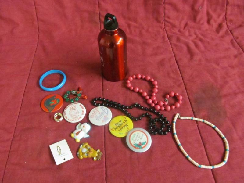 Wells Fargo Water Cup, Jewelry, and...