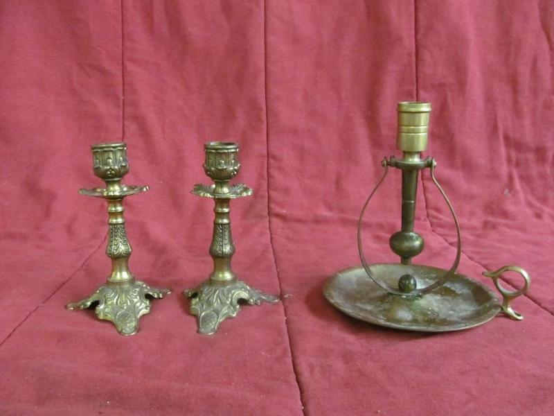 Matching Candle Sticks, Brass Piece...