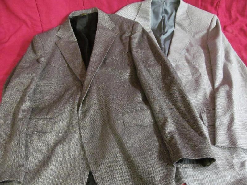 2 Vintage Mens Suit coats both mad...