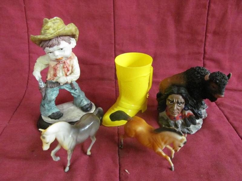 5 Western Pieces - 9 in Tall Cowboy...