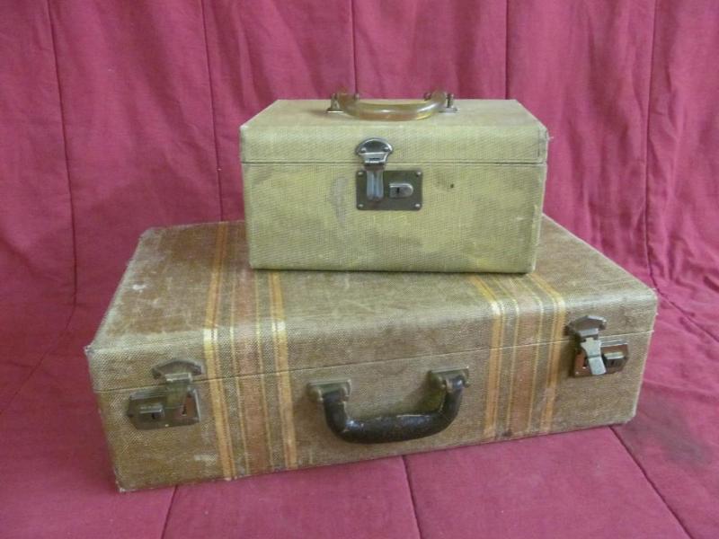 2 Vintage Suitcases 1 Medium Size a...