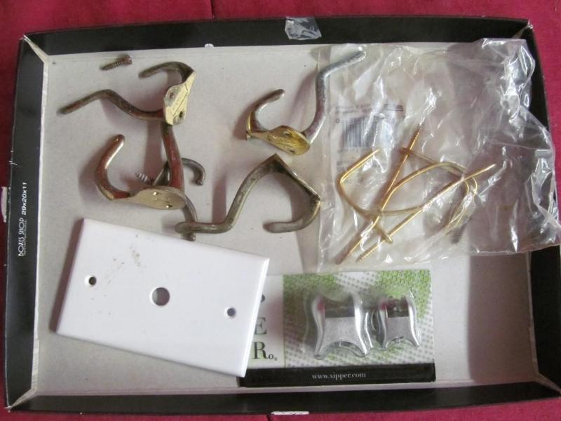 Vintage Coat Hooks and switch Plate...