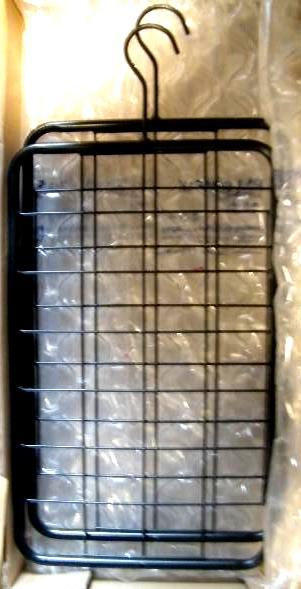 lot 100 image: Pair of Black Metal Organizers - Ap...