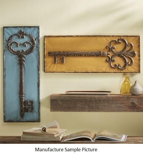 lot 108 image: Key Wall Decor -&nbspEmbossed meta...