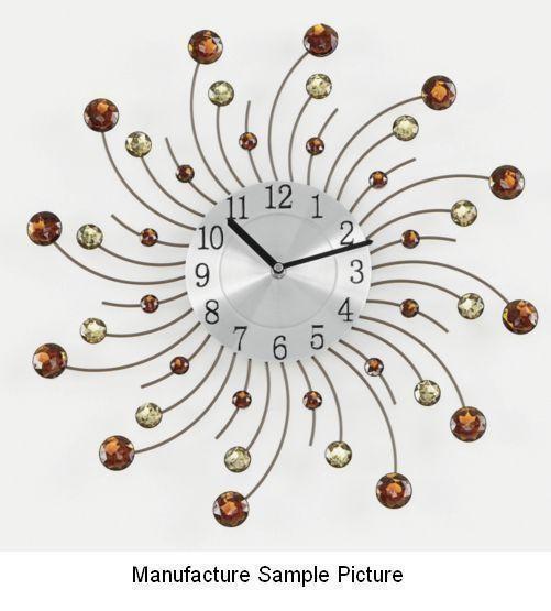 lot 144 image: Sunburst Wall Clock - Absolutely ra...