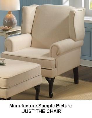 lot 151 image: NEW Flared Wingback Chair-CHAIR ONL...