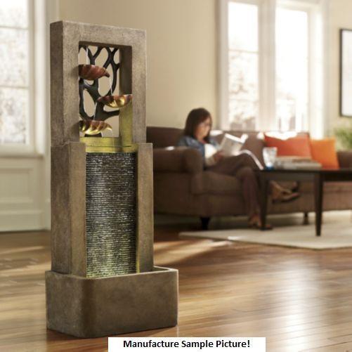 lot 167 image: Indoor Leaf Design Fountain with Pu...