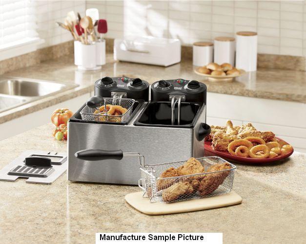 lot 177 image: Chef Tested Dual Deep Fryer - ...