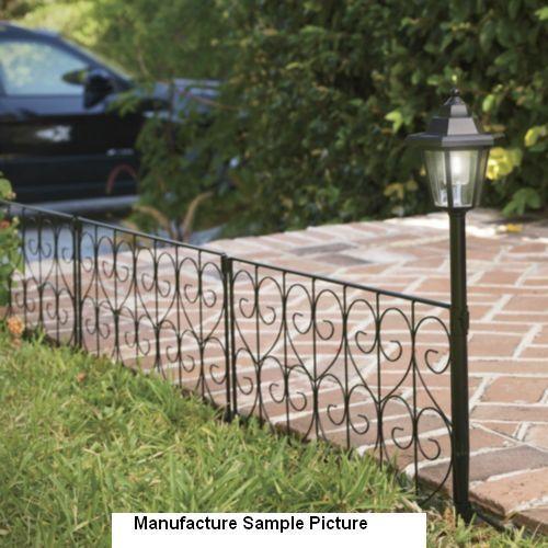 lot 185 image: Solar Garden Fence - Decorative bla...