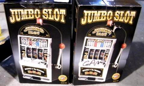lot 194 image: Lot of 2 Jumbo Slot Machine Banks -...
