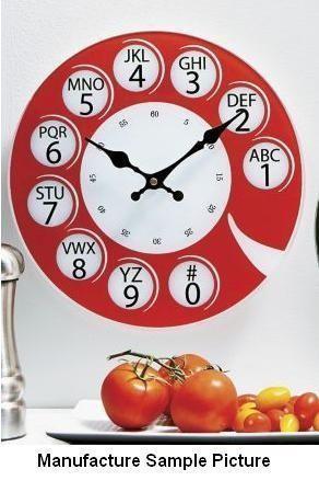 lot 200 image: Rotary Phone Clock - Remember a sim...