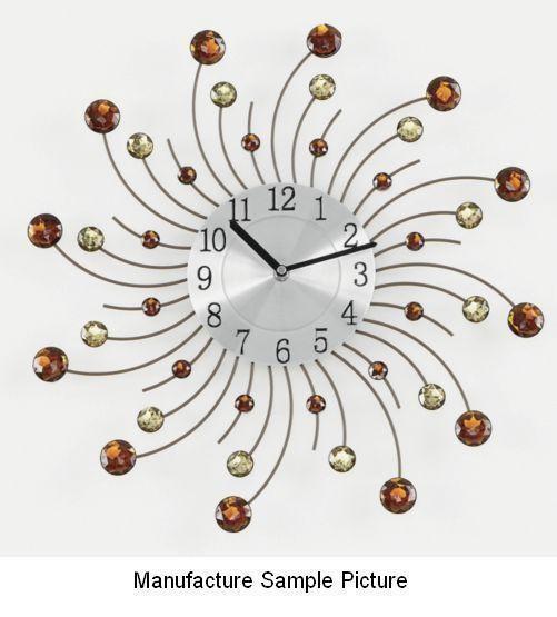 lot 29 image: Sunburst Wall Clock - Absolutely ra...
