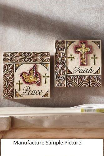 lot 35 image: Set of 2 Inspiration Wall Plaques -...