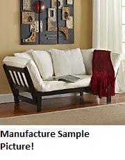 lot 55 image: NEW Futon Lounger - Natural Finish ...