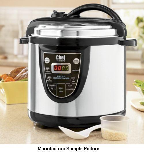 lot 81 image: Chef Tested 6 Quart Electric Pressu...