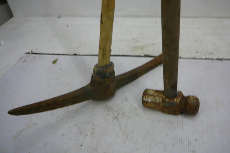 lot 127 image: Pickaxe and Sedge Hammer Sold "...