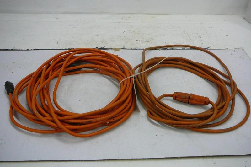 lot 57 image: 2 Short extension cords Sold "...