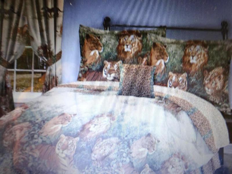 WILD CATS 8PC BED SET - QUEEN. #QP0...