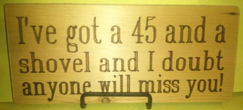 Newly Hand Crafted, Laser Printed o...