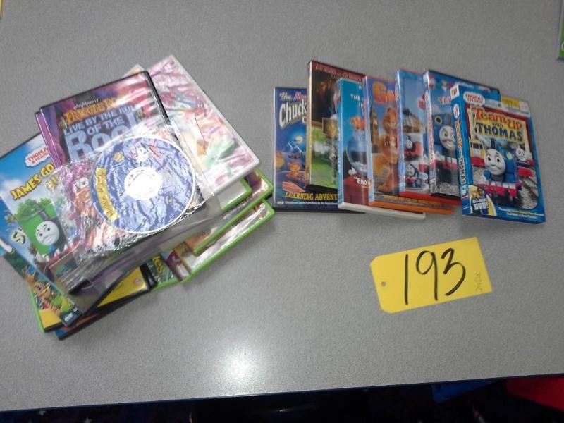 lot 193 image: DVDs for children