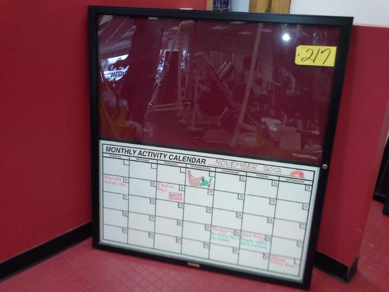 lot 217 image: Wall mounted display cabinet