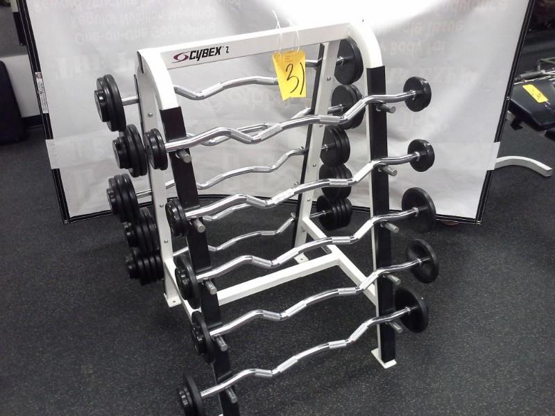 lot 31 image: CYBEX weight rack