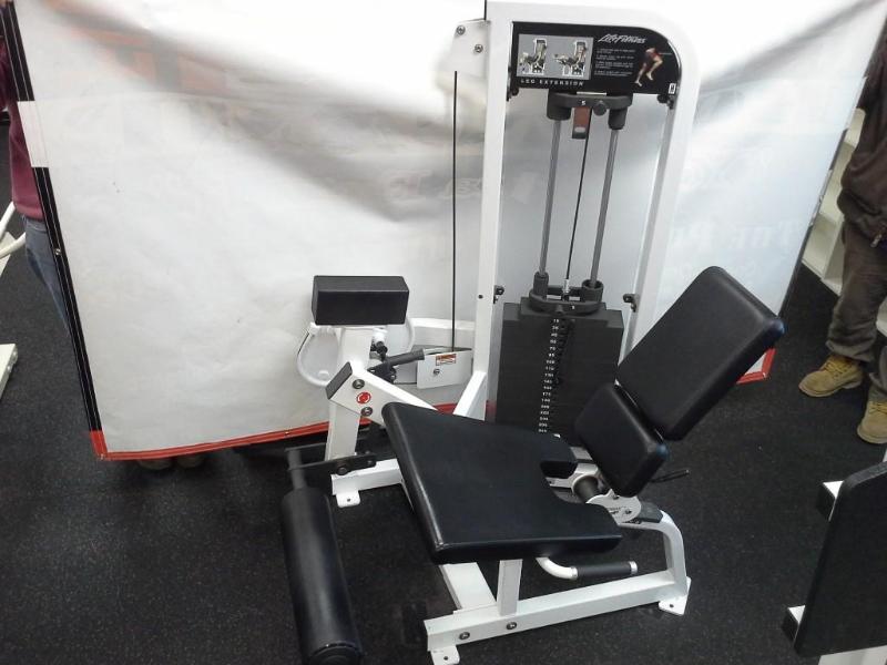 lot 41 image: LifeFitness,  leg extension machine.