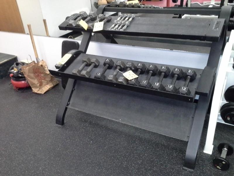 lot 52 image: TKO DUMBELL RACK.