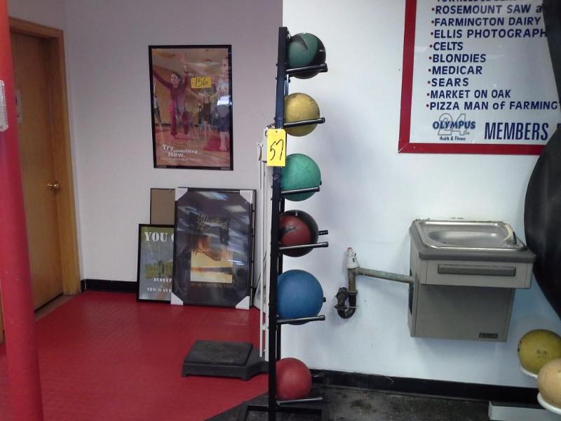 lot 57 image: XERBALL and ball rack