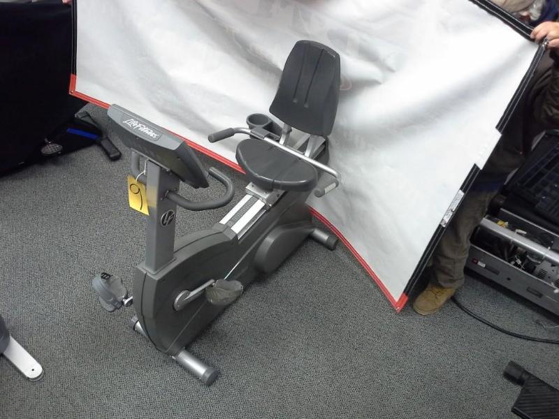 lot 9 image: LifeFitness,  recumbent bike