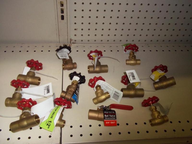 Miscellaneous Lot of New Shutoffs...