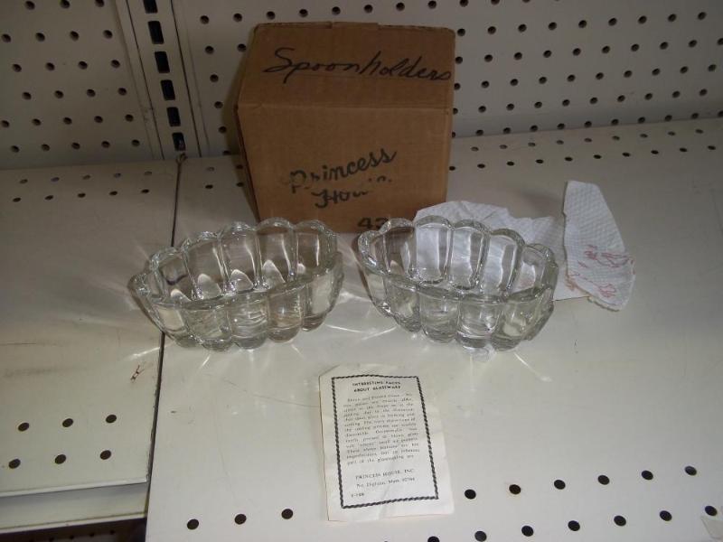 Princess House Glass Spoon Holders...