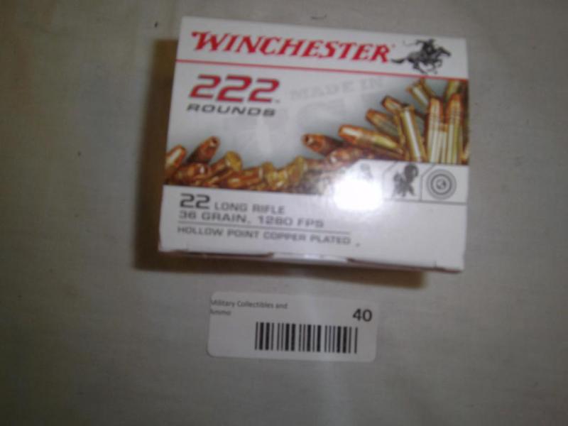 222 Rounds Winchester&nbsp 22 long...