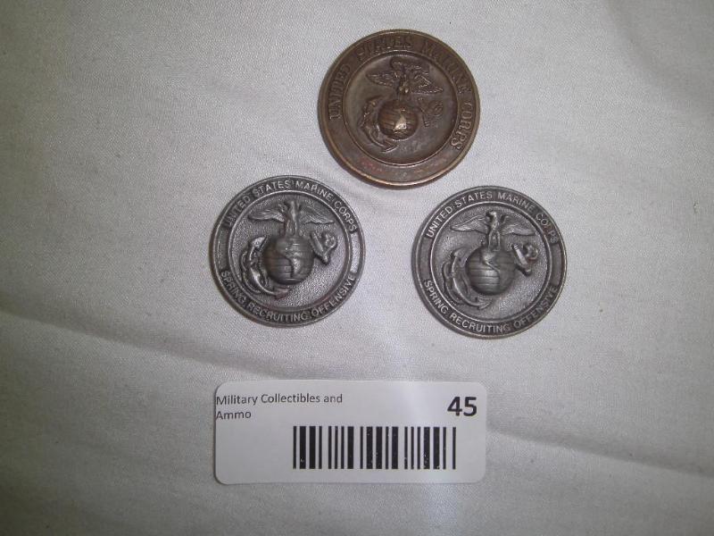 3 U.S Marines Tokens...
