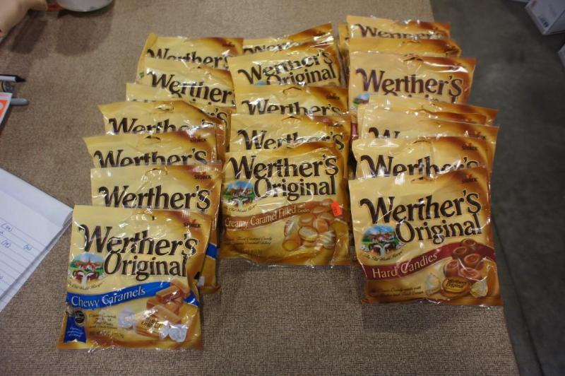 Lot of approx (22) Werthers Candies...