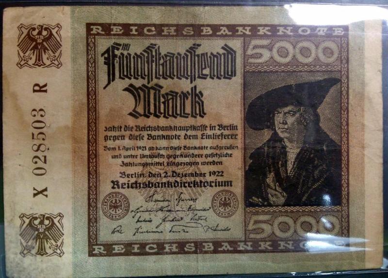 1922 GERMAN 5000 MARK NOTE...