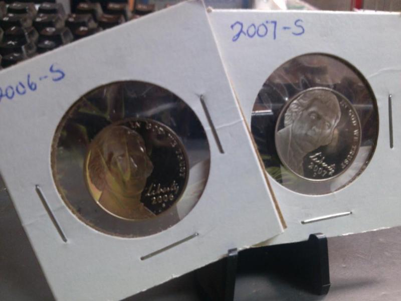 2006-S, 2007-S JEFFERSON NICKEL PRO...