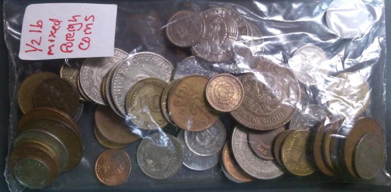 BAG OF HALF POUND OF MIXED FOREIGN ...