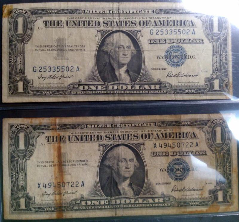 1957 US ONE DOLLAR SILVER CERTIFICA...