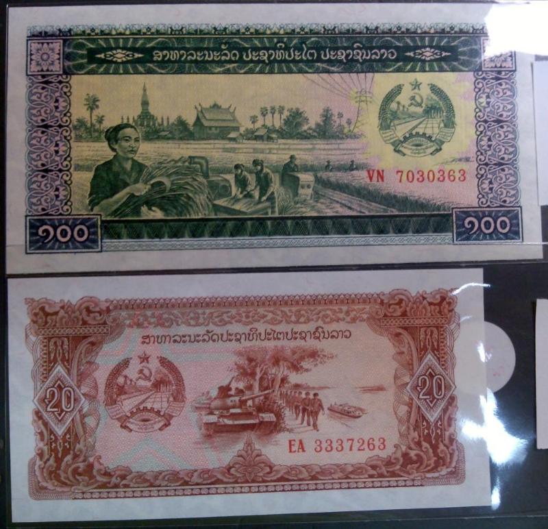 LAOS SET OF TWO NOTES...