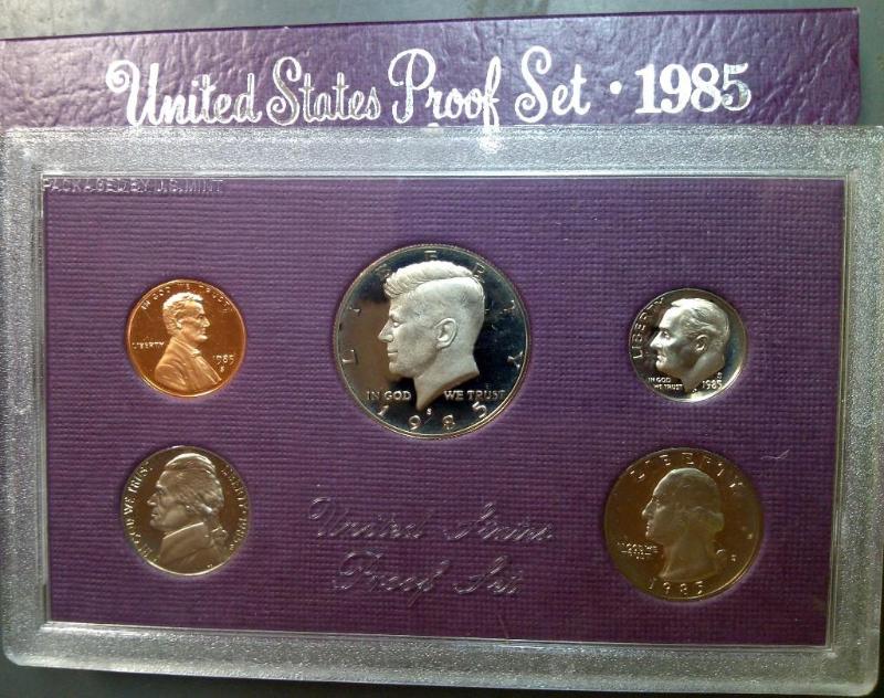 1985 UNITED STATES MINT PROOF SET C...