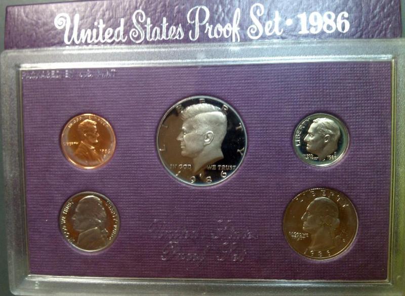 1986 UNITED STATES MINT PROOF SET C...