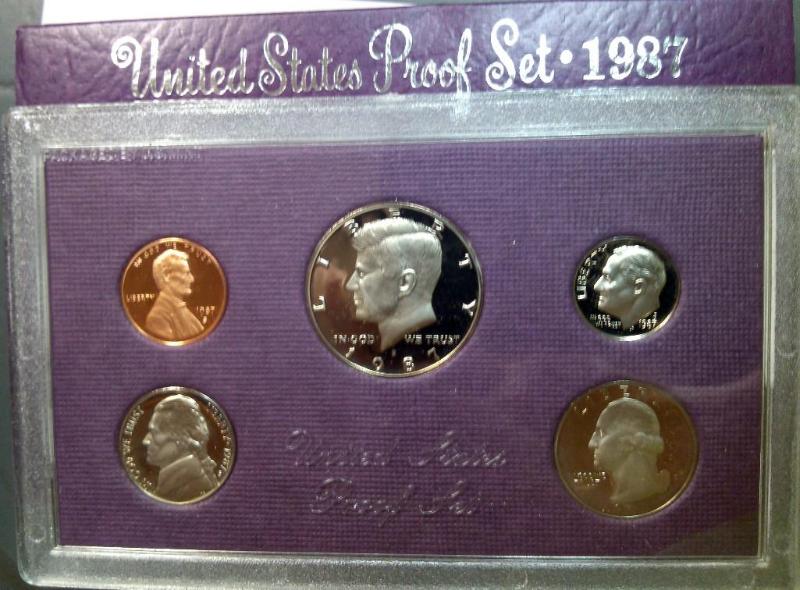 1987 UNITED STATES MINT PROOF SET C...