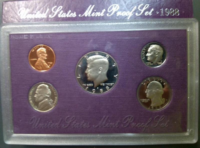1988 UNITED STATES MINT PROOF SET C...