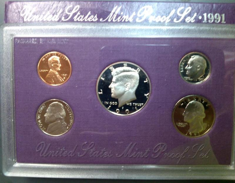 1991 UNITED STATES MINT PROOF SET C...
