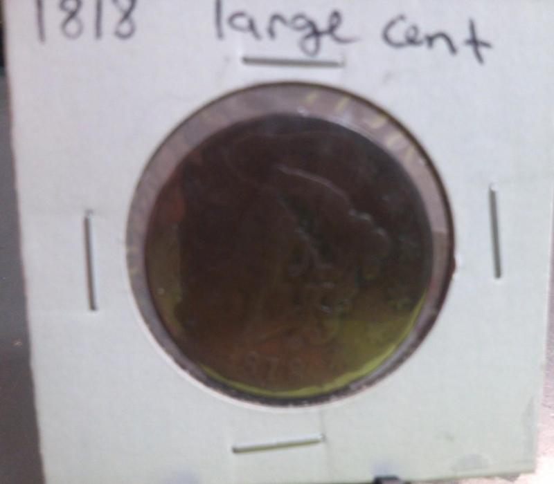 1818 LARGE ONE CENT COIN...