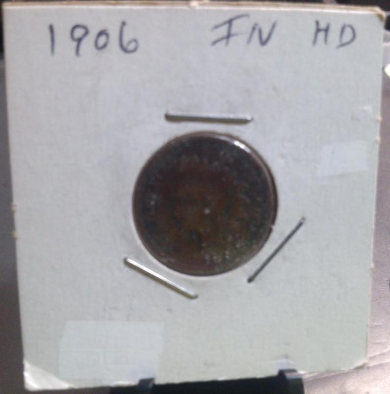 1906 INDIAN HEAD ONE CENT COIN...